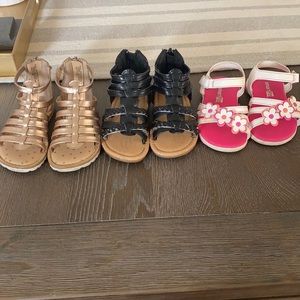 Sandals (3 pairs)
